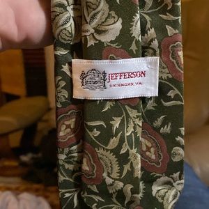 Vintage silk tie from the historic Jefferson hotel in Richmond, Virginia